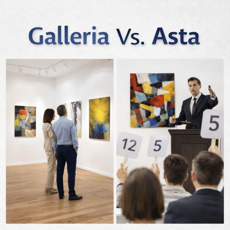Meglio comprare in galleria o in asta?
