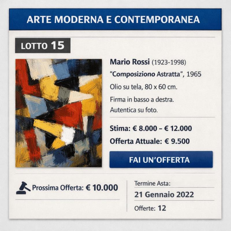 Come leggere una scheda d’asta (e non farsi ingannare)