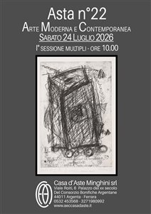 Asta di Minghini di Venerd&igrave; 24 luglio 2026